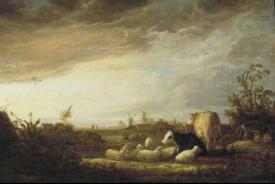 Sunset near Dordrecht., Aelbert Cuyp